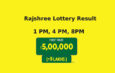 Mizoram Rajshree Lottery Result