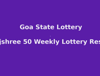 Rajshree 50 Weekly Lottery Result