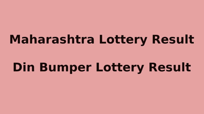 Maharashtra Din Bumper Lottery Result