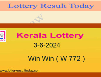 Kerala Lottery Win Win W 772 Result 3.6.2024