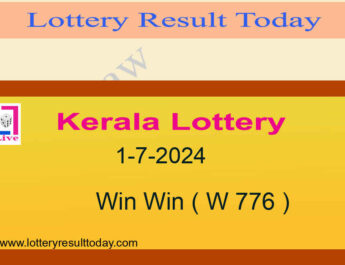 Kerala Lottery Win Win W 776 Result 1.7.2024