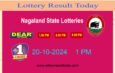 Nagaland Lottery Sambad 1 PM Result 20.10.2024