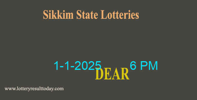 Sikkim Lottery Result 1.1.2025 (6 PM)