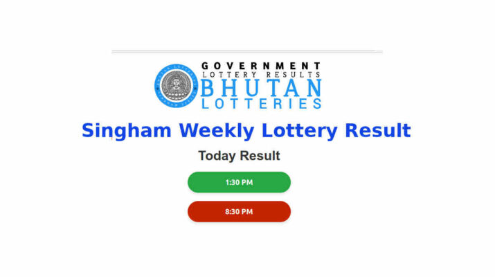 Bhutan Singham Lottery Result