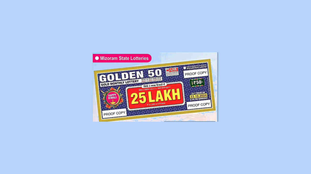 Mizoram Golden 50 Monthly Lottery