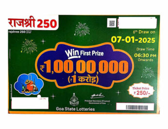 Rajshree 250 Monthly Lottery