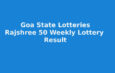 Rajshree 50 Ravi Lottery