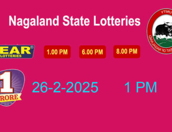 Nagaland Lottery Sambad 1 PM Result 26.2.2025