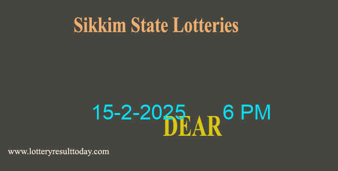 Sikkim Lottery Result 6 PM Today 15.2.2025