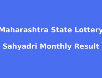 Maharashtra Sahyadri Monthly Result