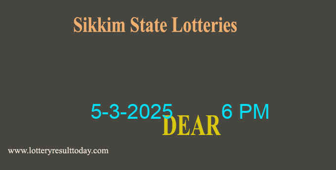 Sikkim Lottery Result 6 PM Today 5.3.2025