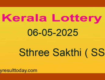Kerala Lottery Result 06.05.2025 Sthree Sakthi SS 466