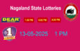 Nagaland Lottery Sambad 1 PM,6 PM,8 PM Result 13-05-2025