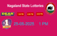 Nagaland Lottery Sambad 1 PM,6 PM,8 PM Result 25-05-2025