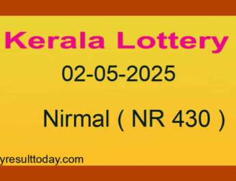 Nirmal NR 430 - Kerala Lottery Result 02.05.2025