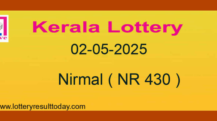 Nirmal NR 430 - Kerala Lottery Result 02.05.2025