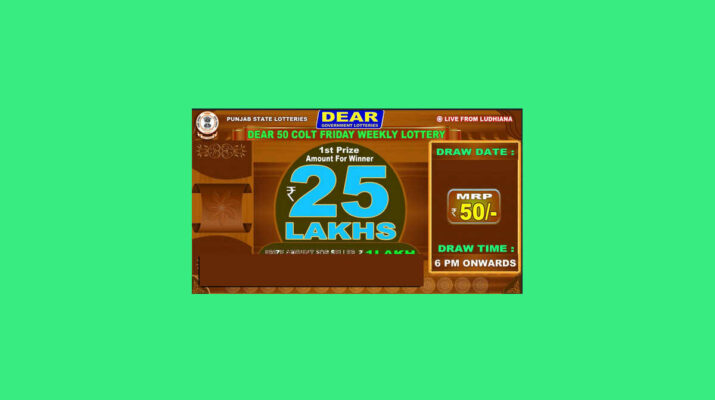 Punjab State Dear 50 Colt Friday Lottery