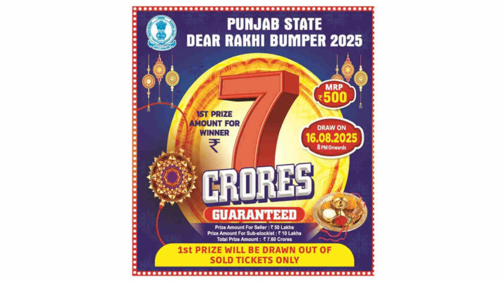 Punjab Rakhi Bumper Lottery Result 2025