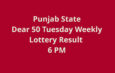 Punjab Dear 50 Tuesday Weekly Lottery