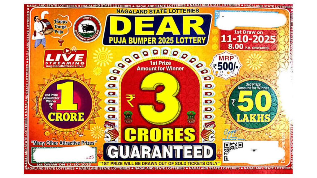Nagaland State Puja Bumper Lottery 2025