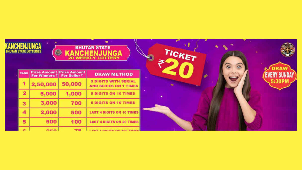Bhutan Kanchenjunga 20 weekly lottery