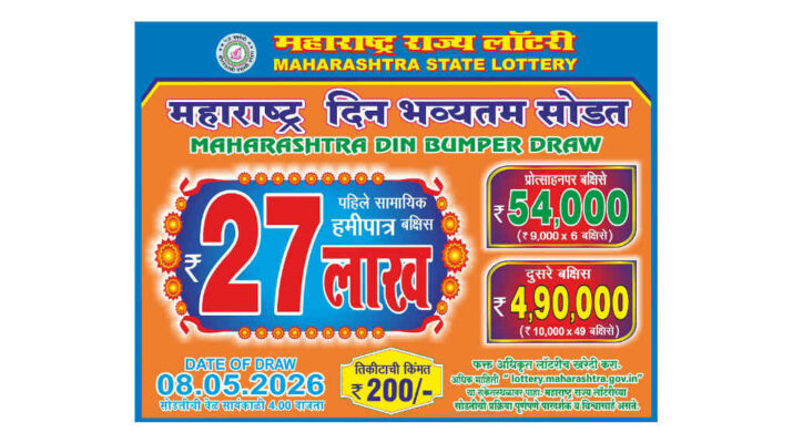 Maharashtra Din Bumper Lottery Result 2026