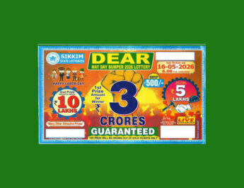 Sikkim Dear May Day Bumper Lottery 2026
