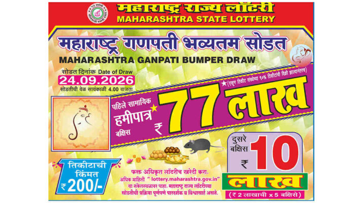 Maharashtra Ganpati Bumper Lottery Result 2026